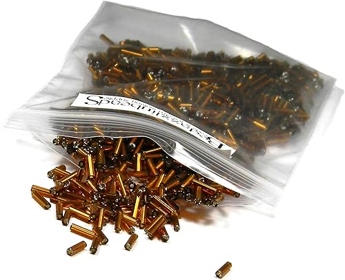 Miniatura 2 de 1.76 oz de 1200 cuentas económicas de árbol Ming de 14 de pulgada de largo, 0.236 in de largo, tubo de semilla de vidrio (color verde esmeralda con