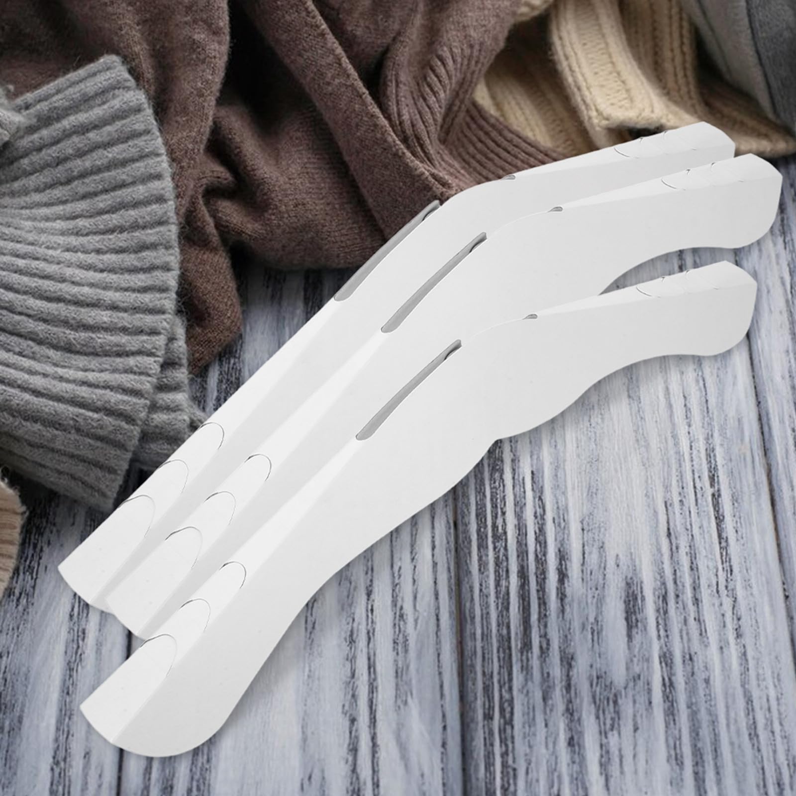 Percha de Hombro para Ropa 50 Piezas de Papel Blanco