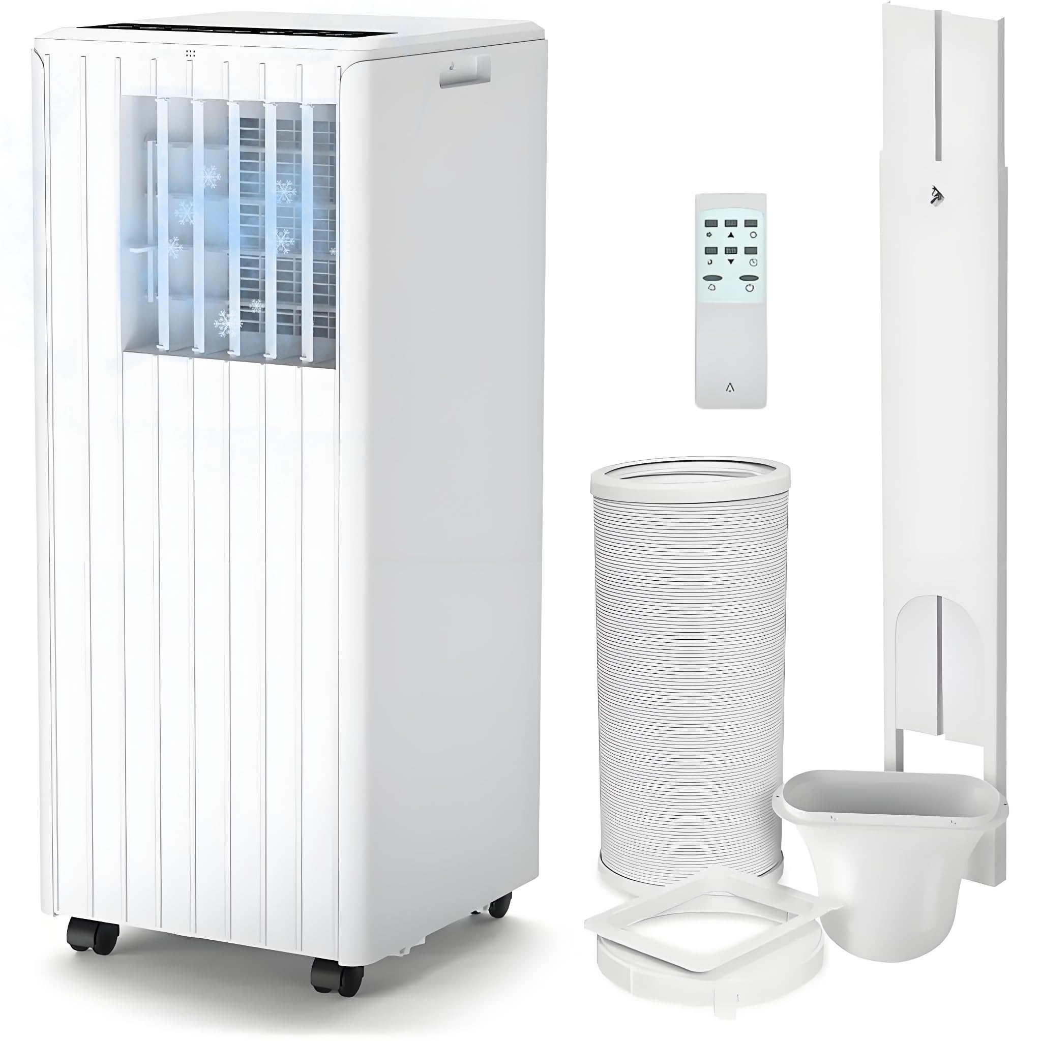 Garvee 9000 BTU Portable Air Conditioner,4-in-1 Air Conditioning Unit,Cooling,Dehumidifier,Fan,Sleep with LED Display, 24H Timer Remote,Air Con Window Kit for Bedroom,Living Room,Office up to 400sq.ft