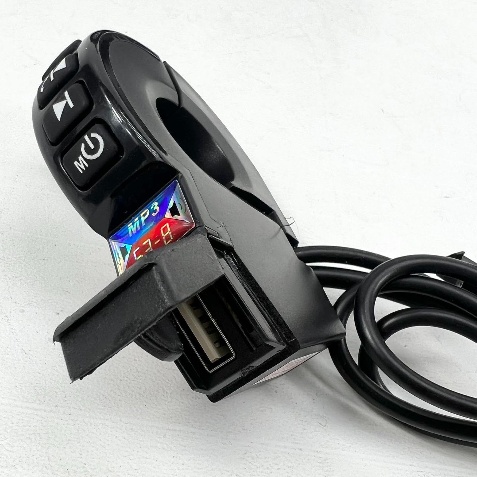Radio para motocicleta, altavoz para manillar | Sonido de altavoces portátiles para montaje en manillar,Estéreo de motocicleta con sonido de alta fidelidad, de amplificador de audio resistente a la in