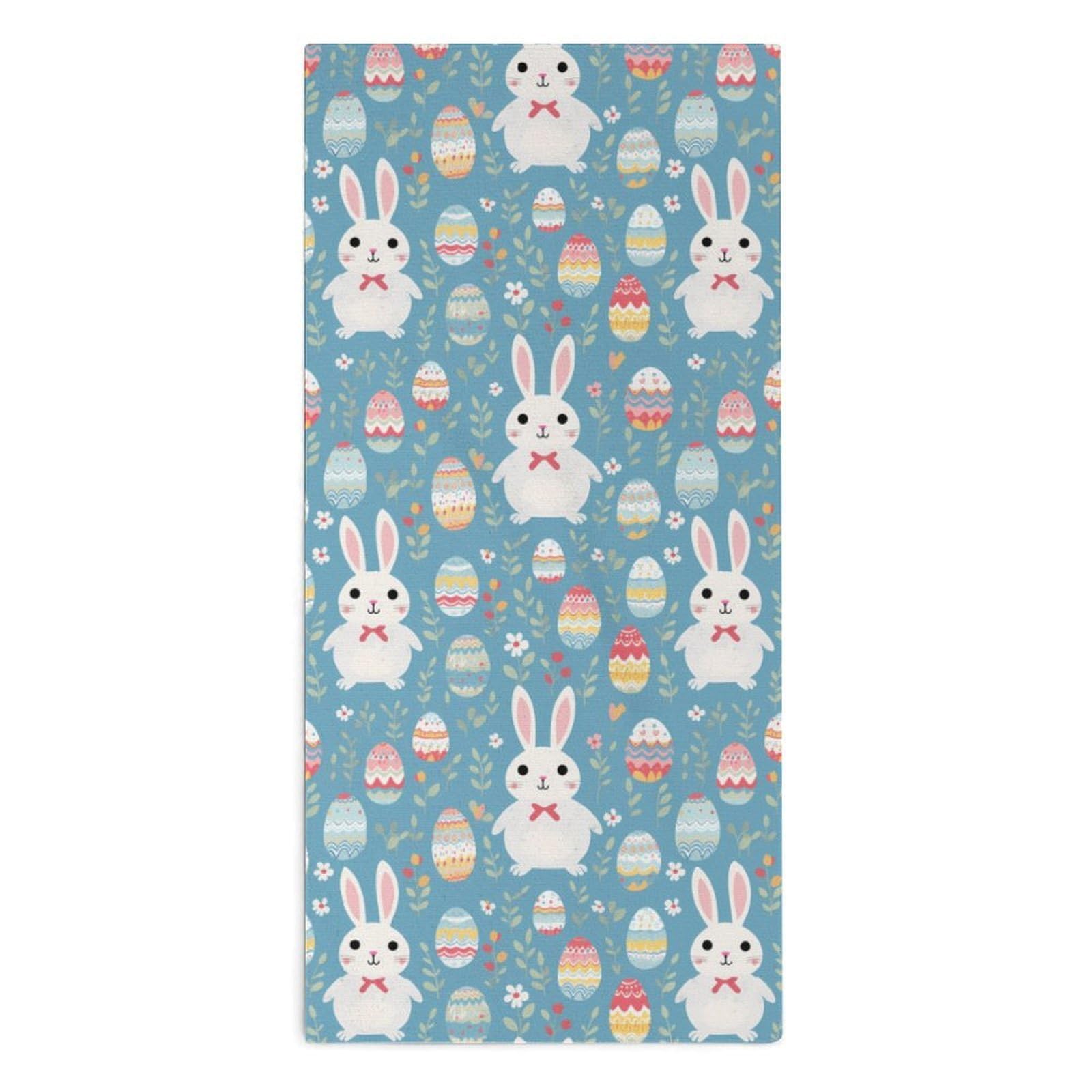 TXFBTRFSA Bunny Rabbits-Easter Eggs Hand Towels for Adult Face Towel Bath Beach Swim Accessories