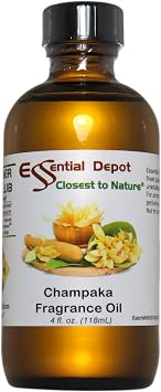 Champaka Fragrance Oil - Also Known as Nag Champa - 4 oz - Supplied in 4 oz. Amber Glass Bottle with Black Phenolic Cone Lined and Safety Sealed Cap