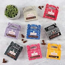 Satya Backflow Incense Cones 192 Count 8 Packs Waterfall Dhoop Cones Variety Pack Nag Champa, Super Hit, Palo Santo, Sandalwood, White Sage, Dragons Blood, Lavender & Rose