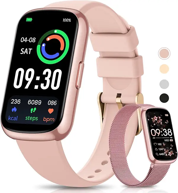 Fitness Tracker- 24/7 Blood Oxygen Heart Rate Monitor,...