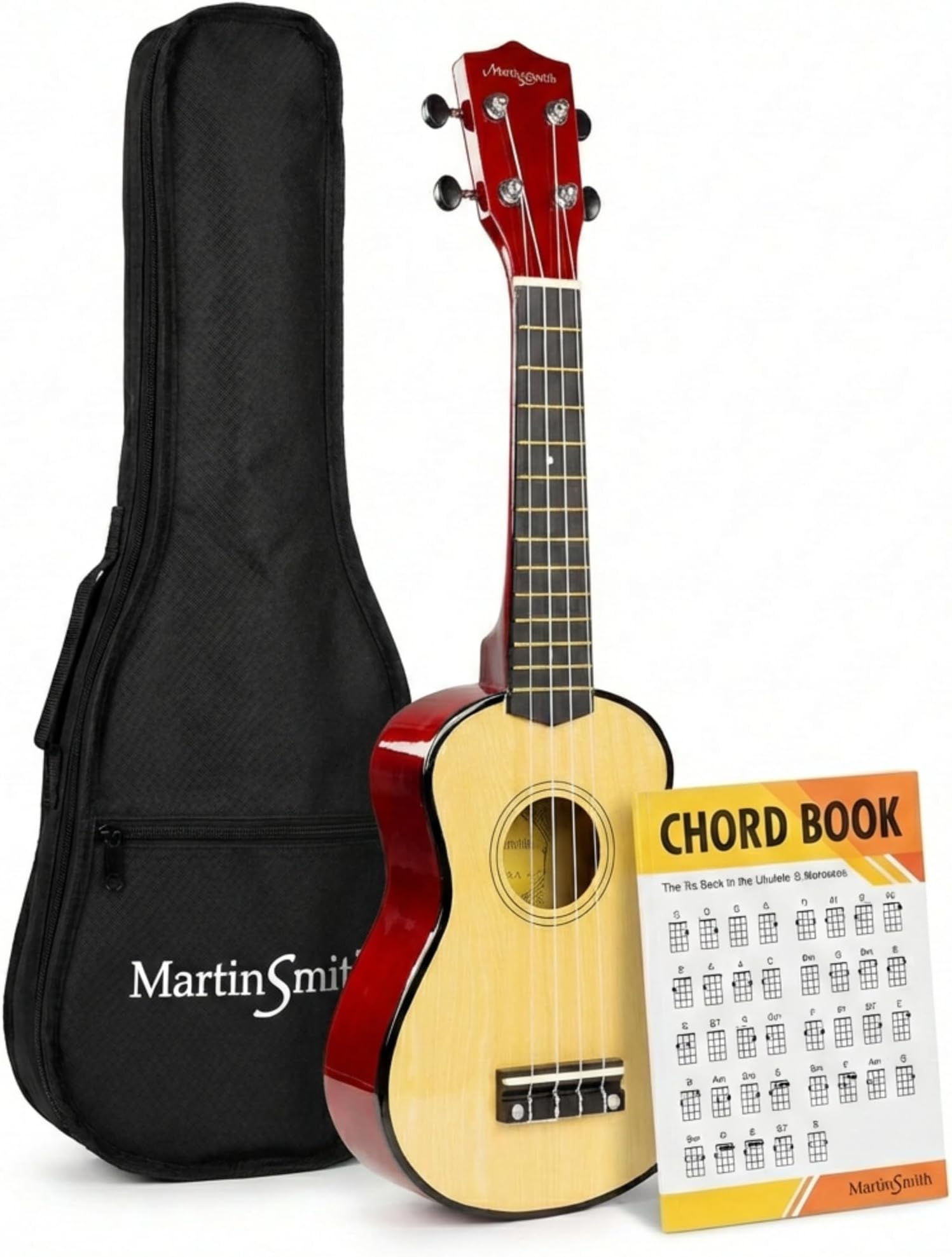Martin Smith Ukulele with Gig Bag, Chord Book, Spare Strings & Picks