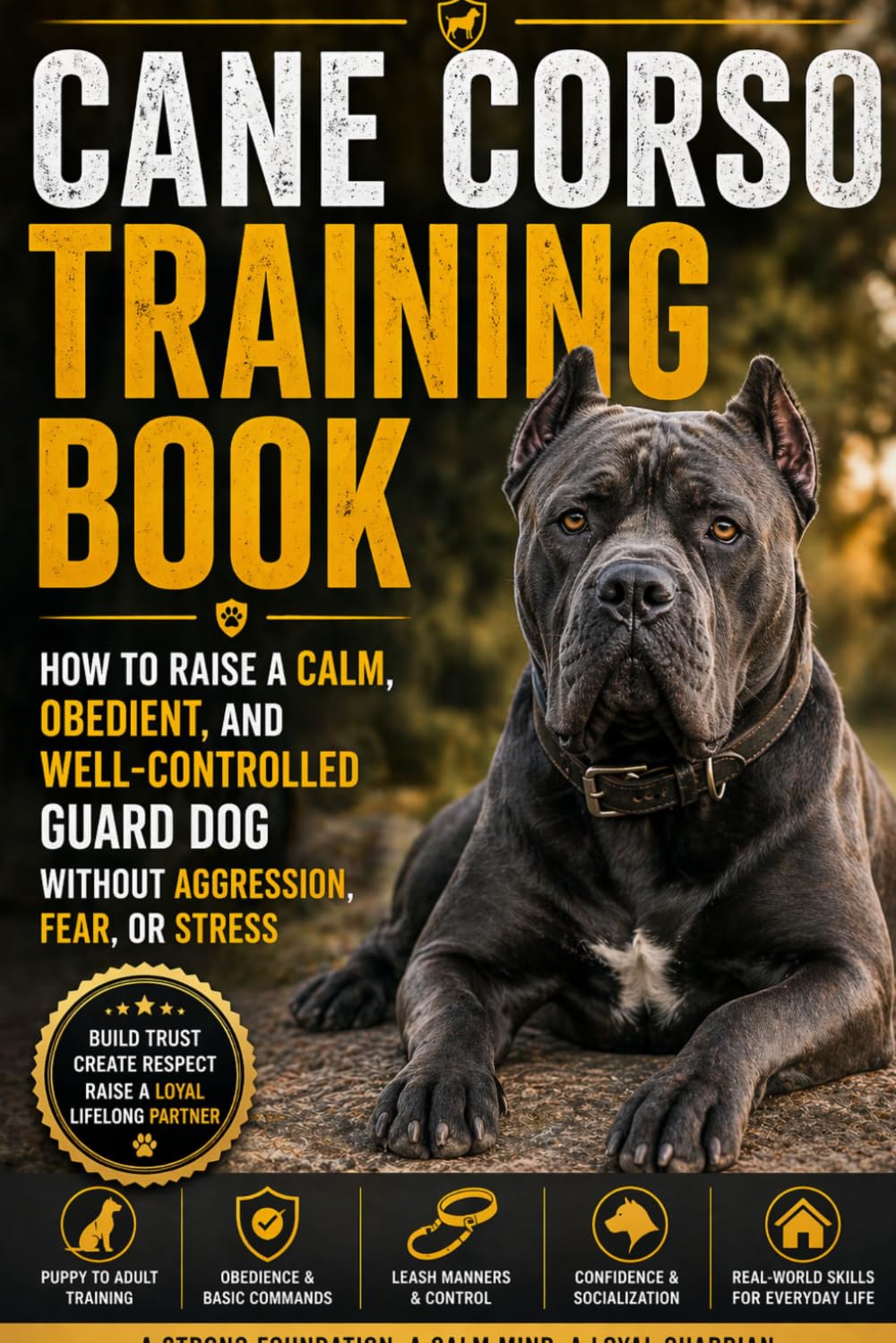 Cane Corso Training Book: How to Raise a Calm, Obedient, and Well-Controlled Guard Dog Without Aggression, Fear, or Stress