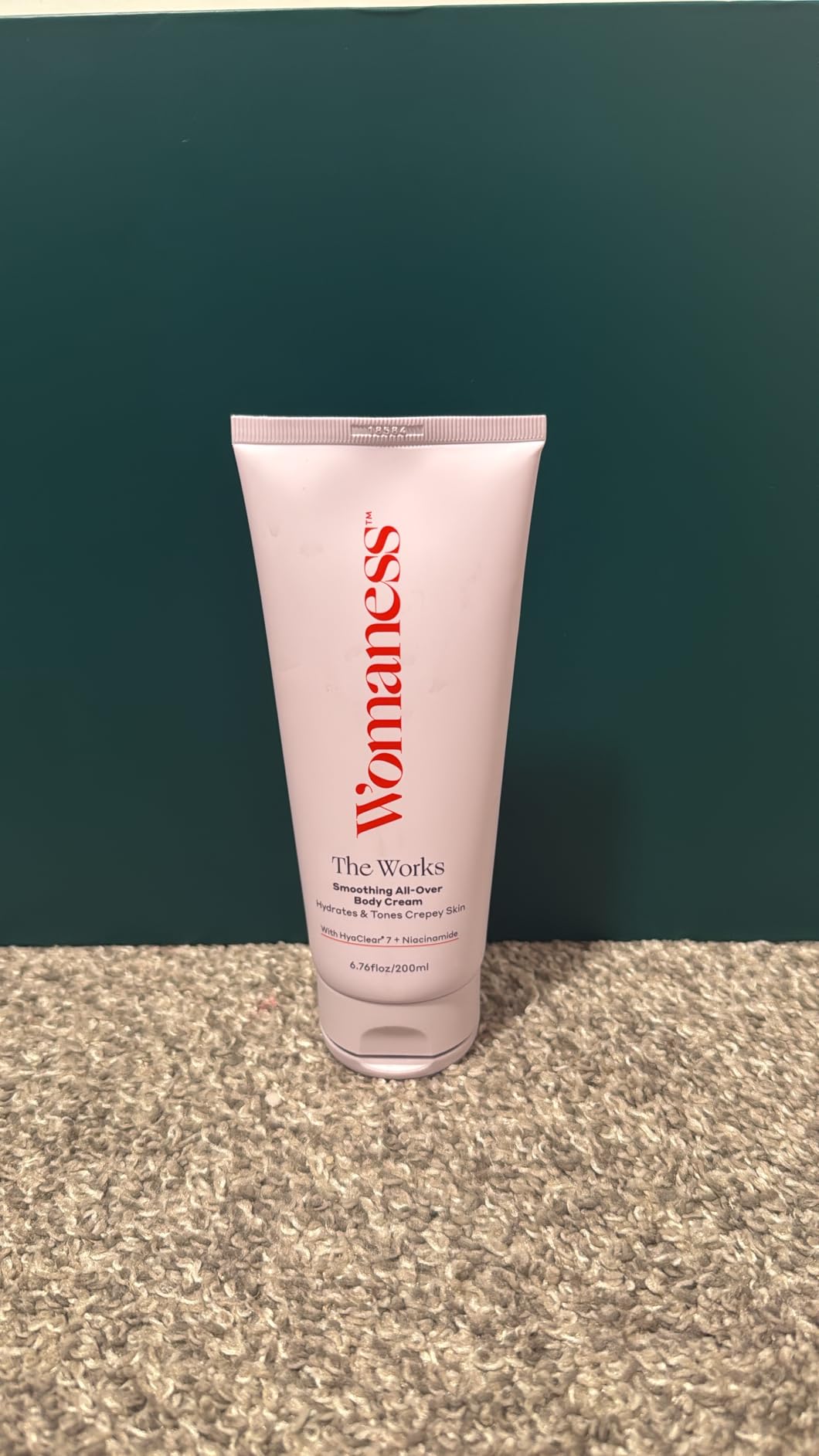 Womaness The Works All-Over Toning Body Cream, Firming Body Lotion for Women, Hydrating Body Lotion for Dry Skin with Niacinamide & Hyaluronic Acid, Anti-Aging Skin Tightening, Menopause Care - 200 ml
