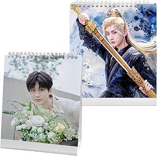 成毅 チョン・イー 2026カレンダー 卓上カレンダー 華流 人気 中国芸能人 俳優 グッズ オフィス 装飾 文房具 ホーム 自宅用 お正月 新年 輸入品 (B)