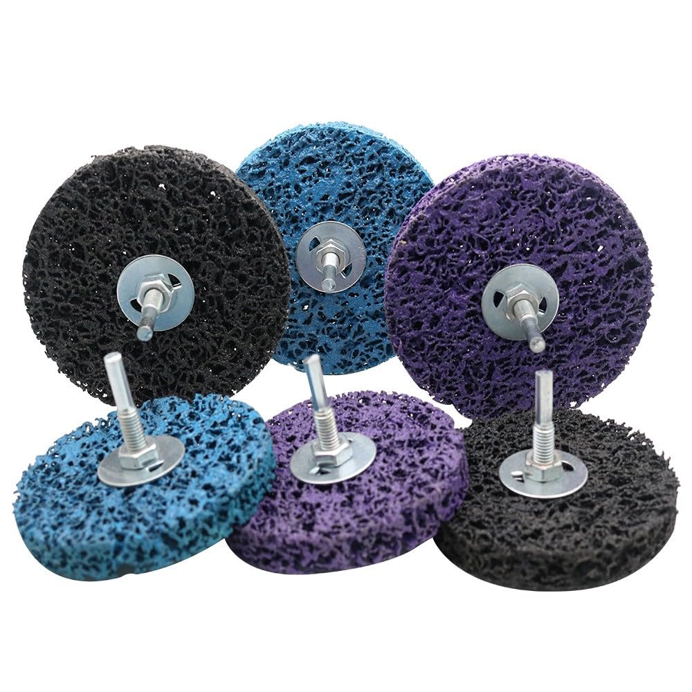 50/75/115/125 mm Koralowa tarcza polietylenowa do szlifowania wiertarek elektrycznych szlifierek kątowych obróbki drewna i kamienia wanglan(Purple,5inch 125mm)