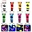 MEICOLY Glow Blacklight Face Paint,Neon UV Body Paint Set of 8 Tubes Blacklight Reactive Paints,Glow in the Dark Body Paint Neon Party Supplies,Neon Fluorescent Face Paint Blacklight Glow Makeup