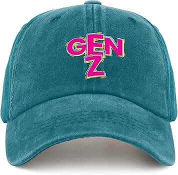 Generation Z gen z Hats Trucker Cap Cyan Blue Trucker Hats