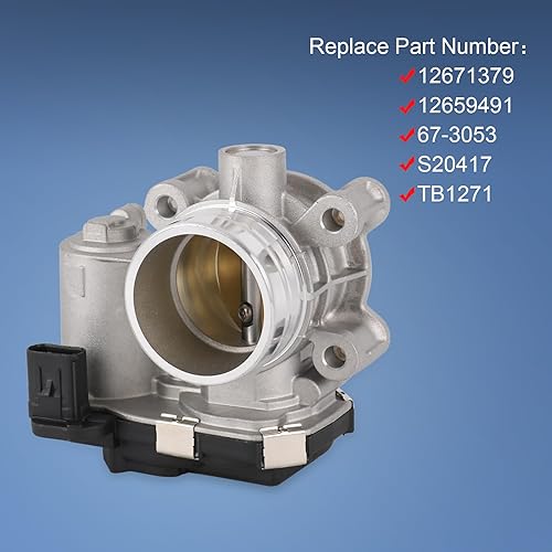 Miniatura 5 de 12671379 Reemplazo del cuerpo del acelerador electrónico para Chevrolet Cruze 2017-2019, Cruze 2019, Equinox GMC Terrain 2018-2020, Malibu