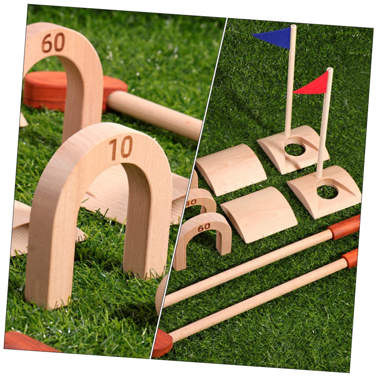 Toddmomy Family-Friendly Golf Toys 1 Set of Wooden Boys and Playthings Promotes Physical Mental Growth for Indoor Outdoor Playtime