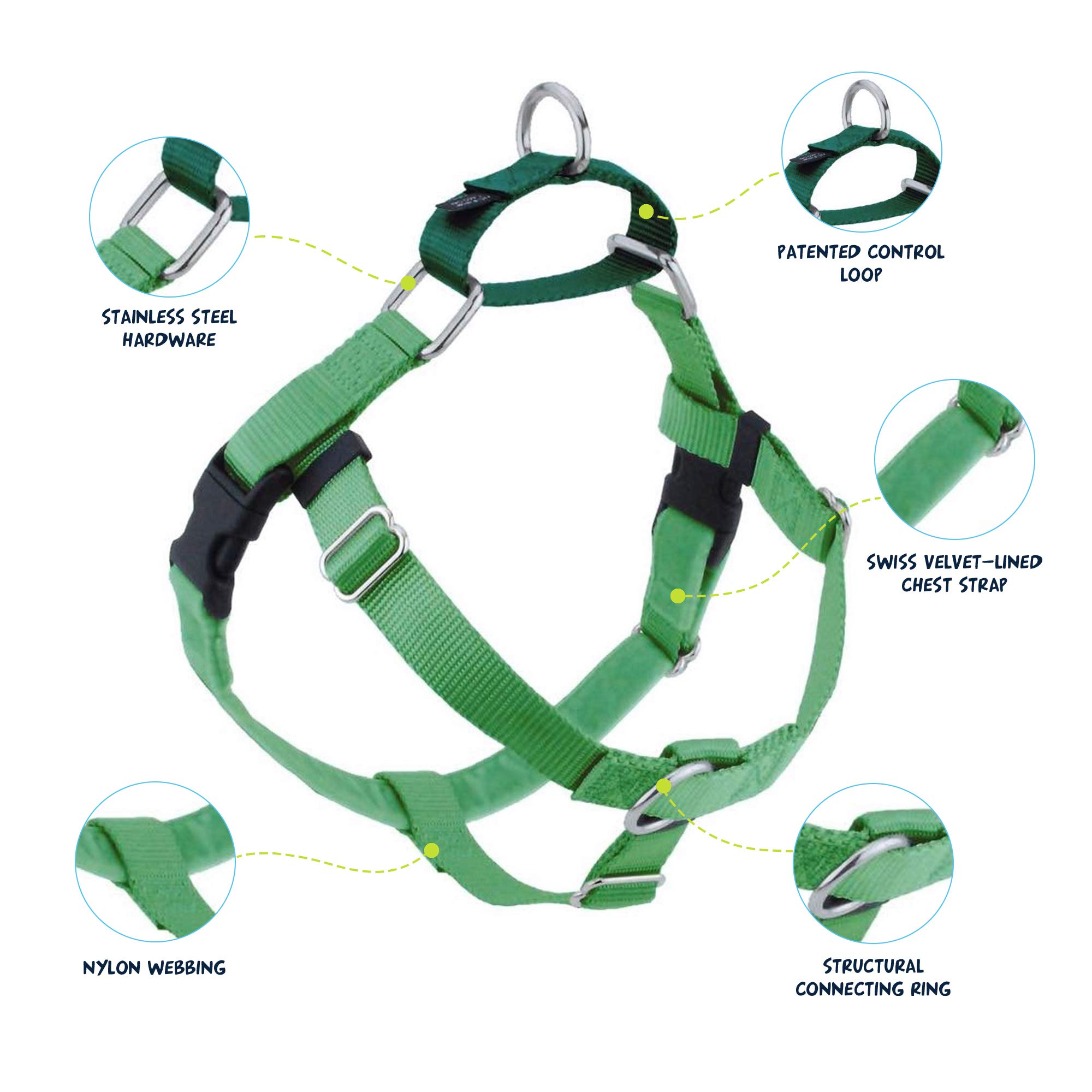 That Attaches 2 Hounds Design - Freedom No-Pull Harness & Training ...