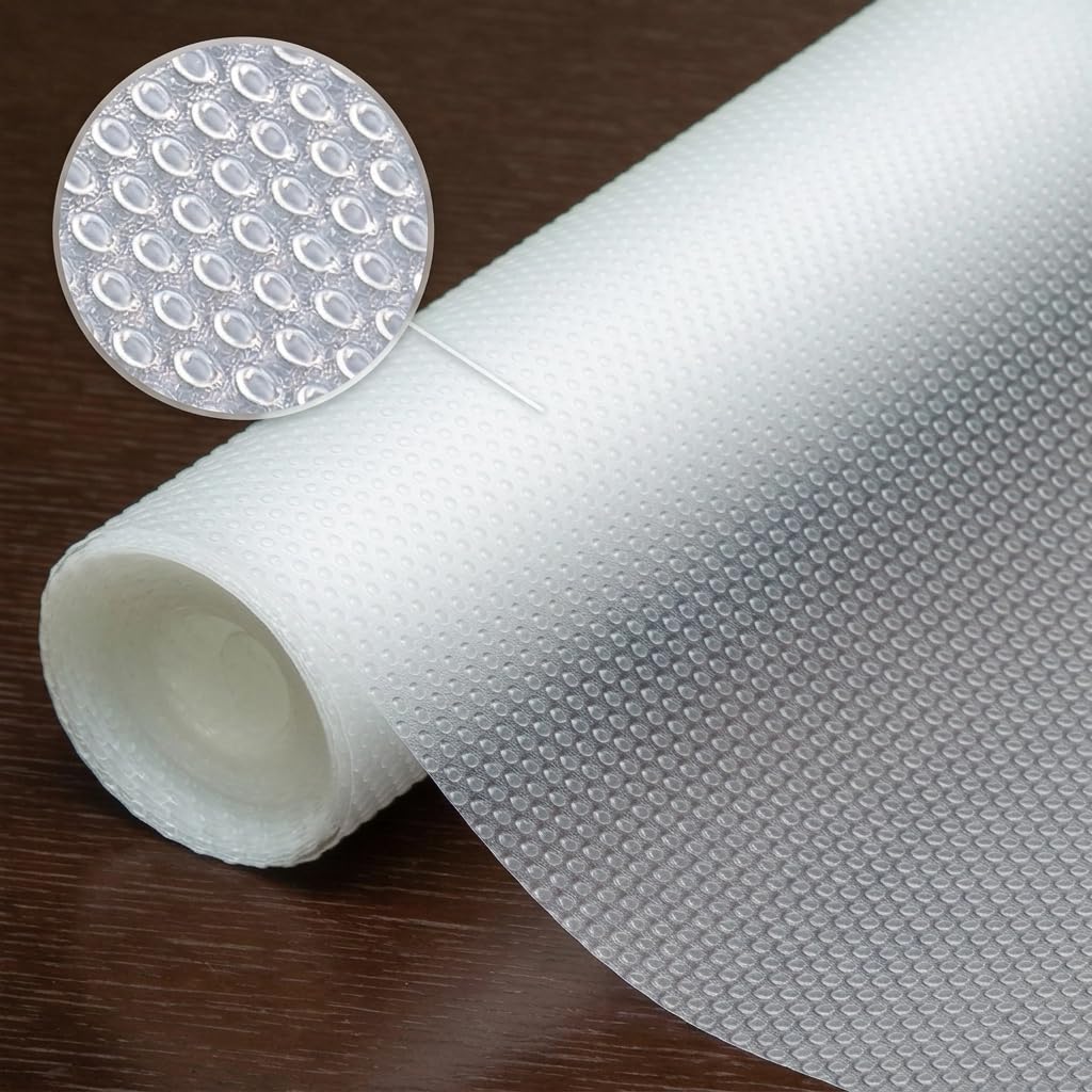 Corodo Drawer Liners 44 cm x 610 cm, 100% EVA Material BPA Free Clear Mat