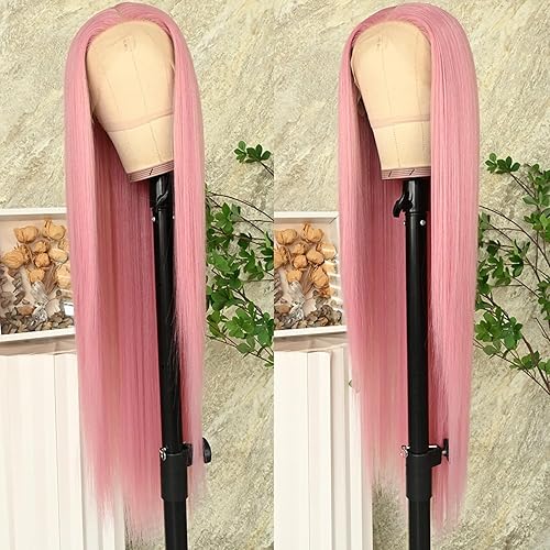 Miniatura 9 de colección peluca sintética hecha a mano, peluca negra de encaje larga trenzada para mujeres #1B 24 pulgadas.