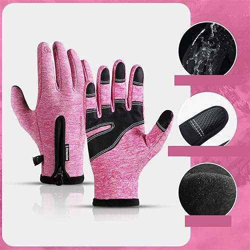 Miniatura 2 de REMYS Sports Gloves Outdoor Sports Winter Waterproof Hiking Gloves Anti-Skid Warmer Full Finger Touch Screen Ciclismo Hiking Gloves Men