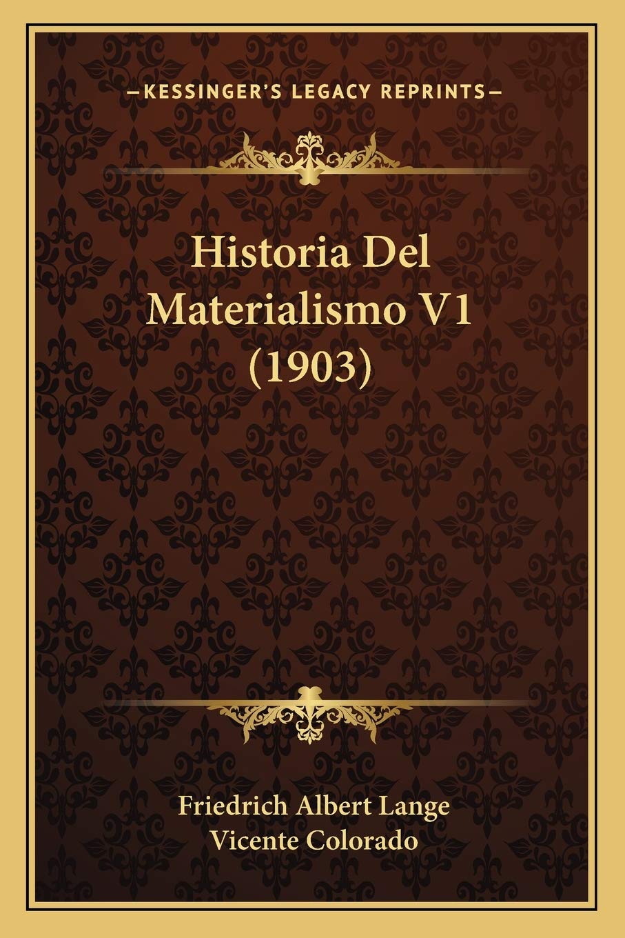 Historia Del Materialismo V1 (1903)