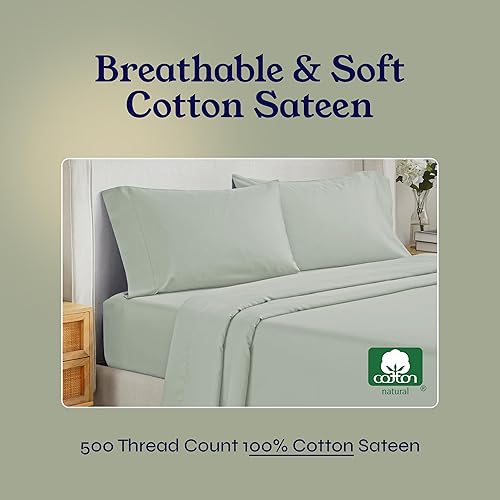 Miniatura 2 de California Design Den - Juego de sábanas de 500 hilos