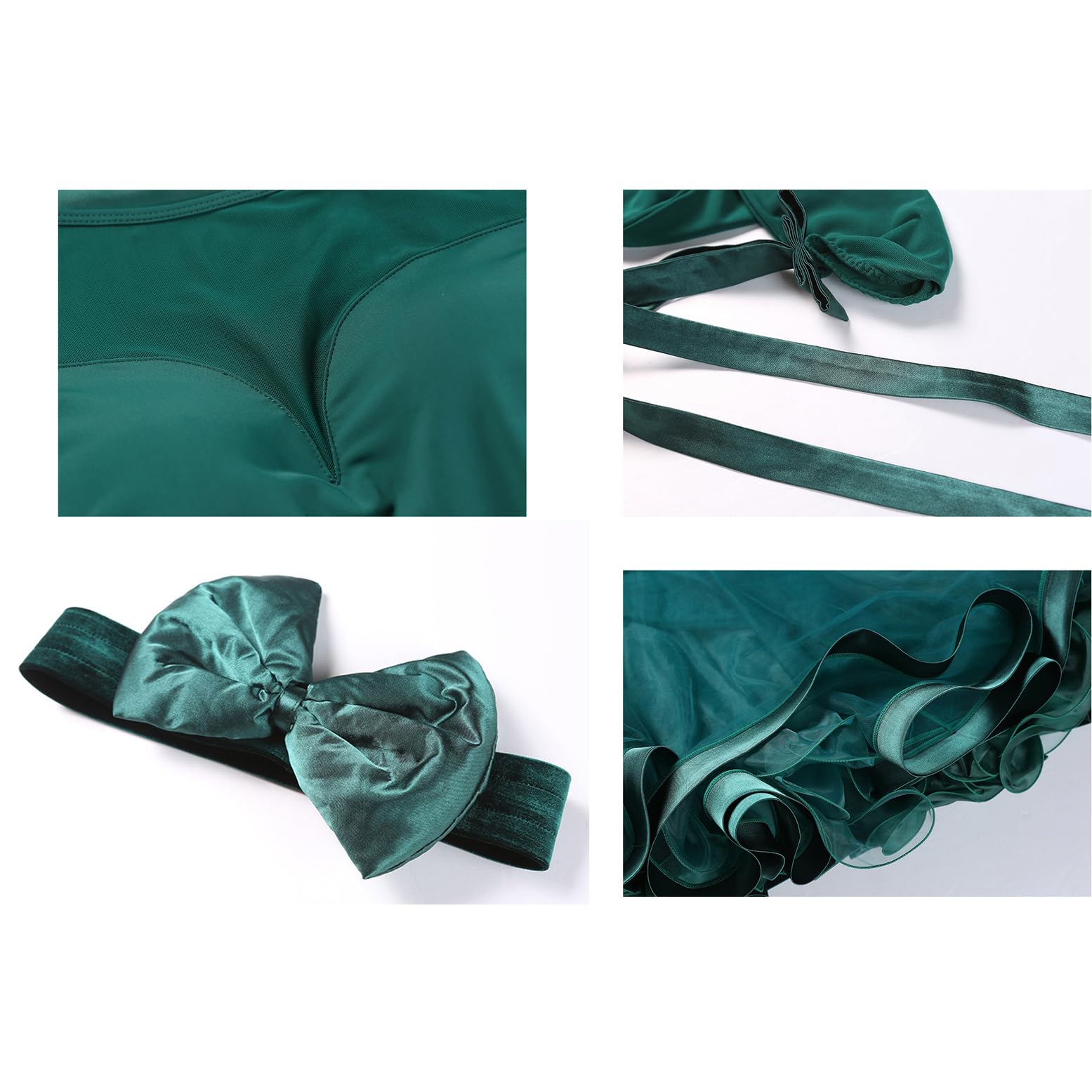 Ballsaal Tanzkleider Für Damen Mit Rundhalsausschnitt Langärmeliges Walzer Tanzoutfit Salsa Tanzkleidung Mit Mesh Einsätzen Tango Auftritts Kostüme Mit Tollem Schwung