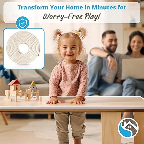 Miniatura 2 de Protectores de bordes para muebles, cojín protector de espuma de 16 pies, juego a prueba de bebés y niños, no tóxico y seguro para mesa, chimenea,
