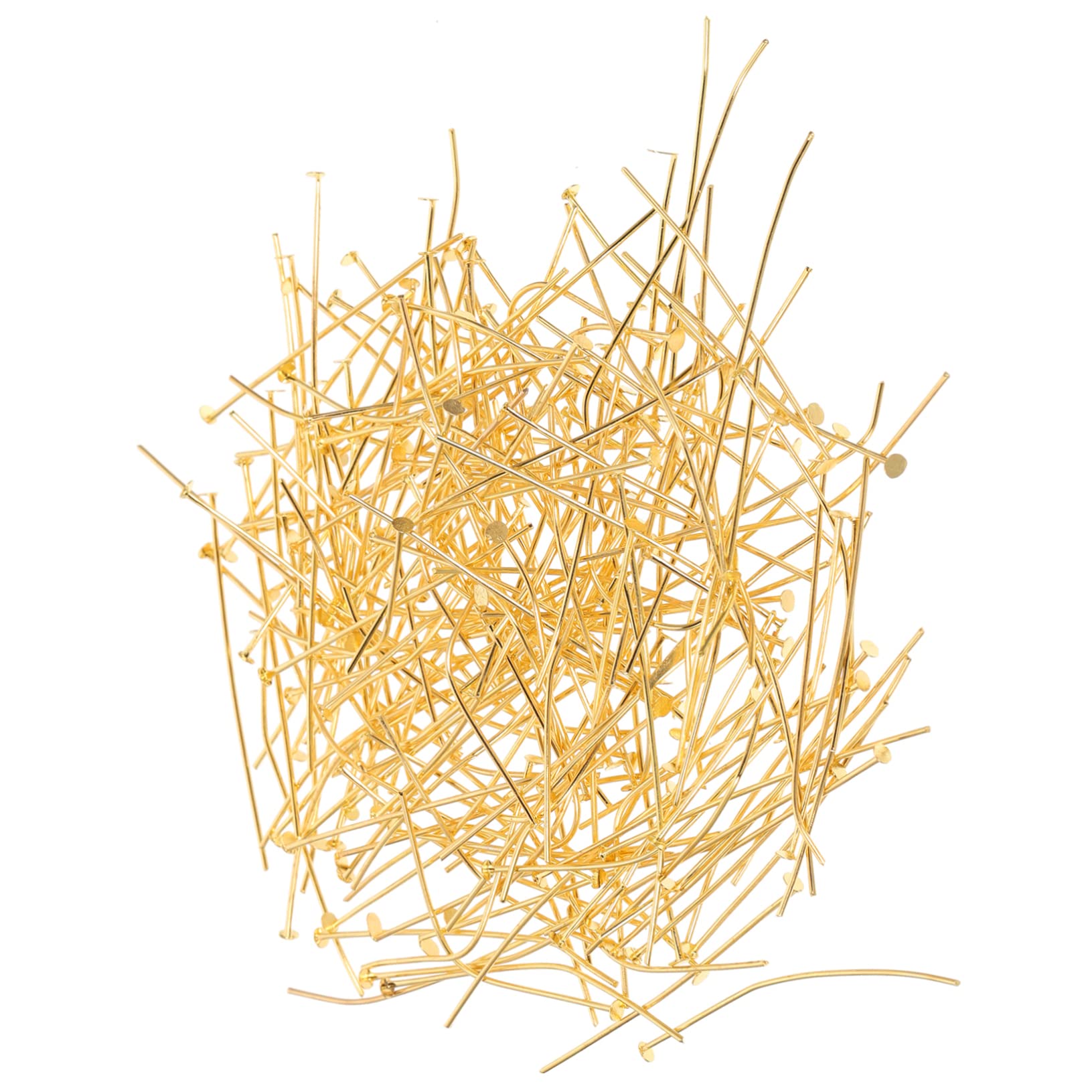 IWOWHERO 400pcs Metal Jewelry Making Headpins Flat Head Pins for DIY Earring Necklace Making