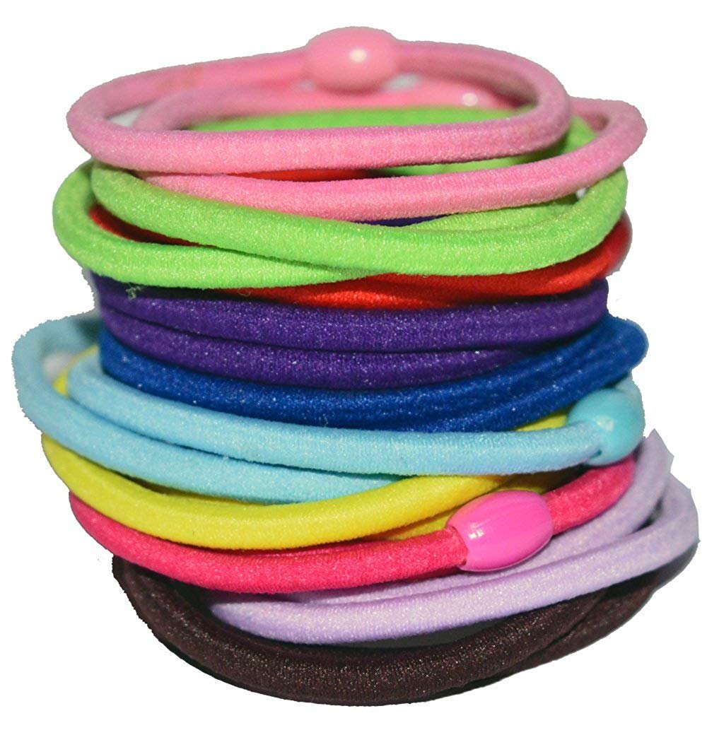 FAMEZA Hairmates Fabric Boutique Slim Straight Hair Bands or Pony Tails for Girls (Multicolor) - 20 Pieces (B07PBDJY5C) Amazon Price History, Amazon Price Tracker