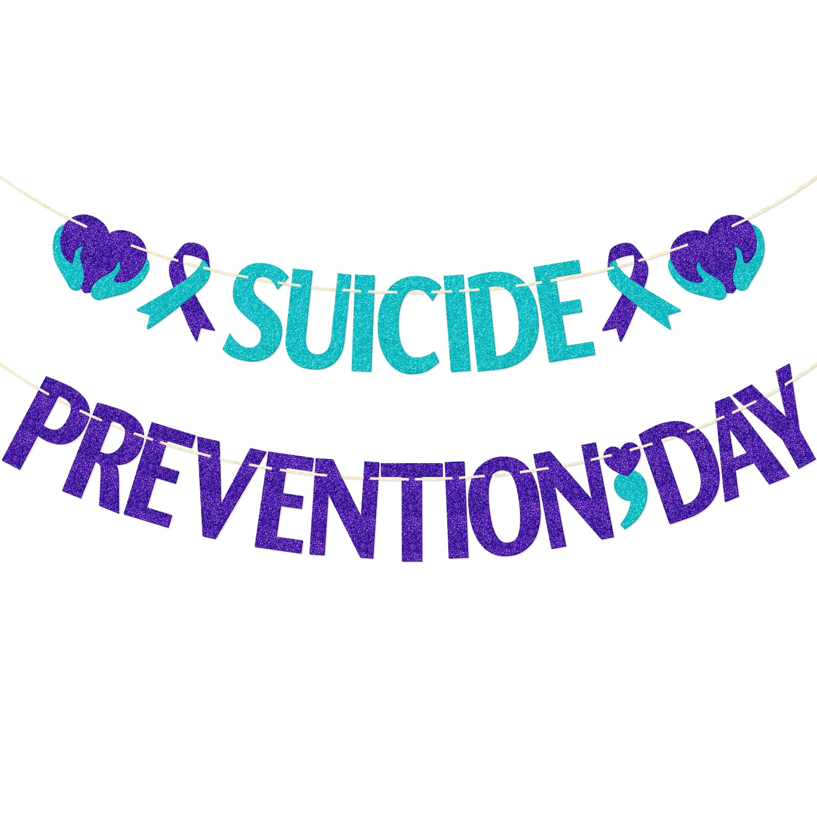 Suicide Prevention Day Banner, Suicide Prevention Awareness Decorations, End Suicide Mental Health Decorations