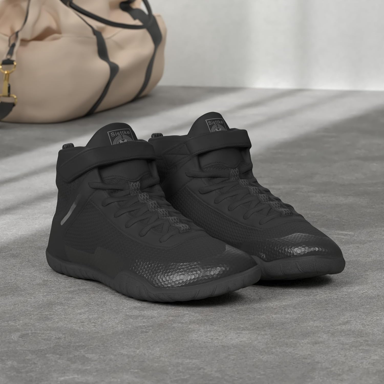 Wrestling Shoes Mens Boxing Shoe Fitness Weightlifting Powerlifting Zero Drop Sole - Image 2