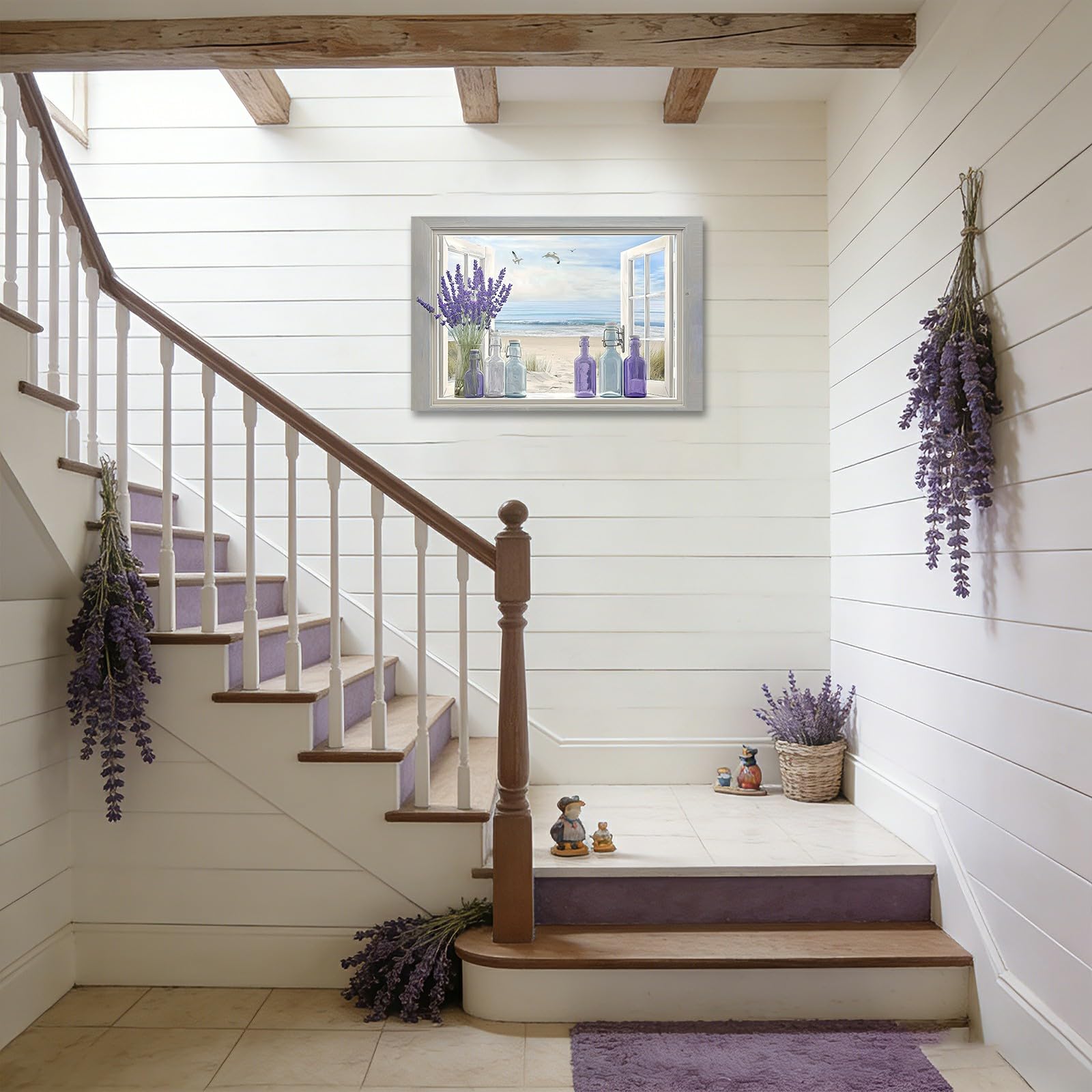 Lavender Wall Art Poster - Coastal Floral Prints -5