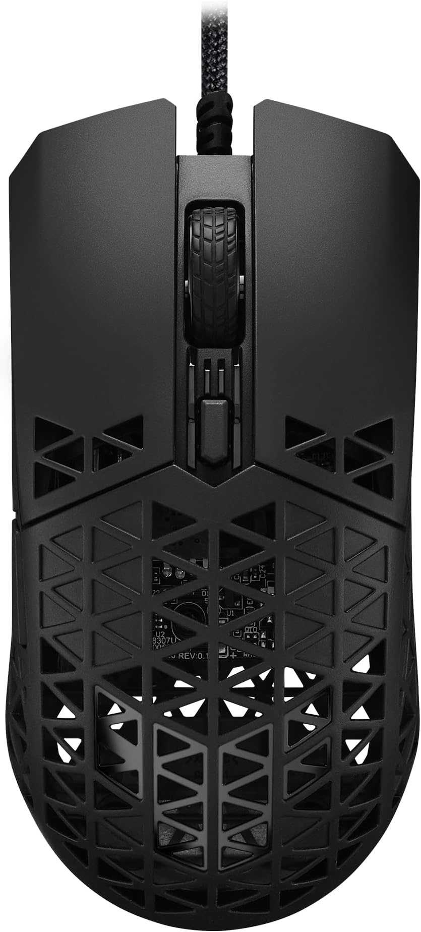 TUF Gaming M4 Air Wired Gaming Mouse, 16,000 DPI Sensor, 6 Programmable Buttons, Ultralight Air Shell, IPX6 water resistance, ASUS Antibacterial Guard, TUF Gaming Paracord, pure PTFE feet, Black