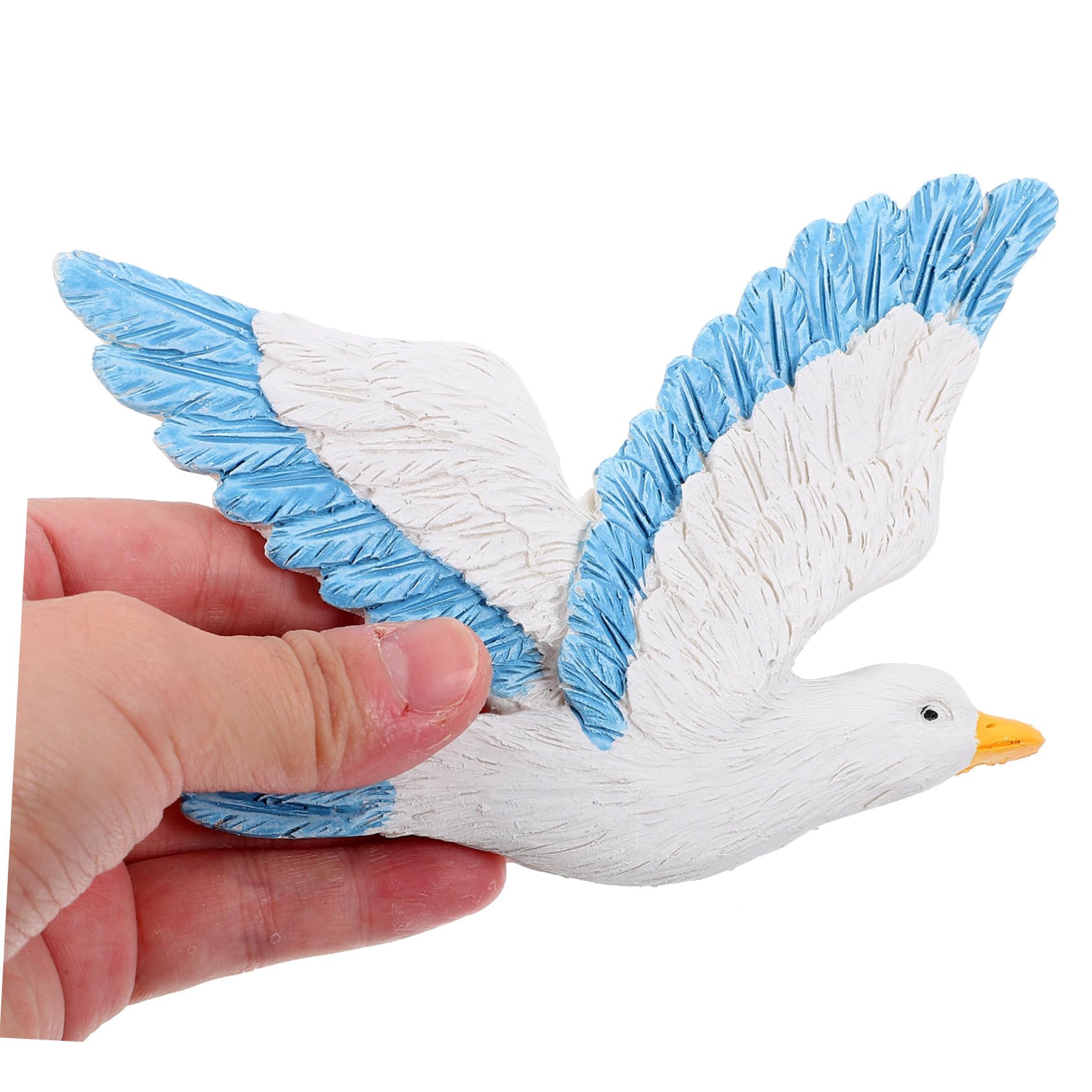 3 pezzi Gabbiani in Resina da Appendere Decorazione Murale Creativa con Uccelli Marini Blu Ornamentazione per Parete Soffitto e Alberi Idea Decorativa per Casa e Soggiorno