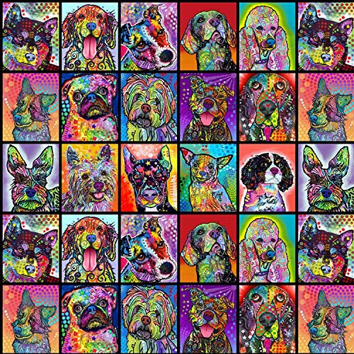 Dog Days Fabric by Dean Russo from Sykel Enterprises 100% Cotton Quilt Fabric 10268-X