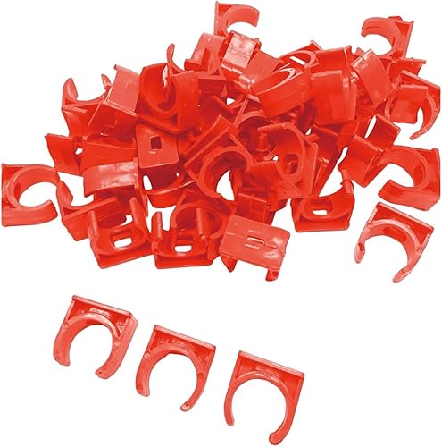 Miniatura 28 de 5 abrazaderas de PVC en forma de U, hebillas en forma de U para tuberías de 2 pulgadas (1.969 in), bandejas de TV, tubo de manguera, soporte de tubo