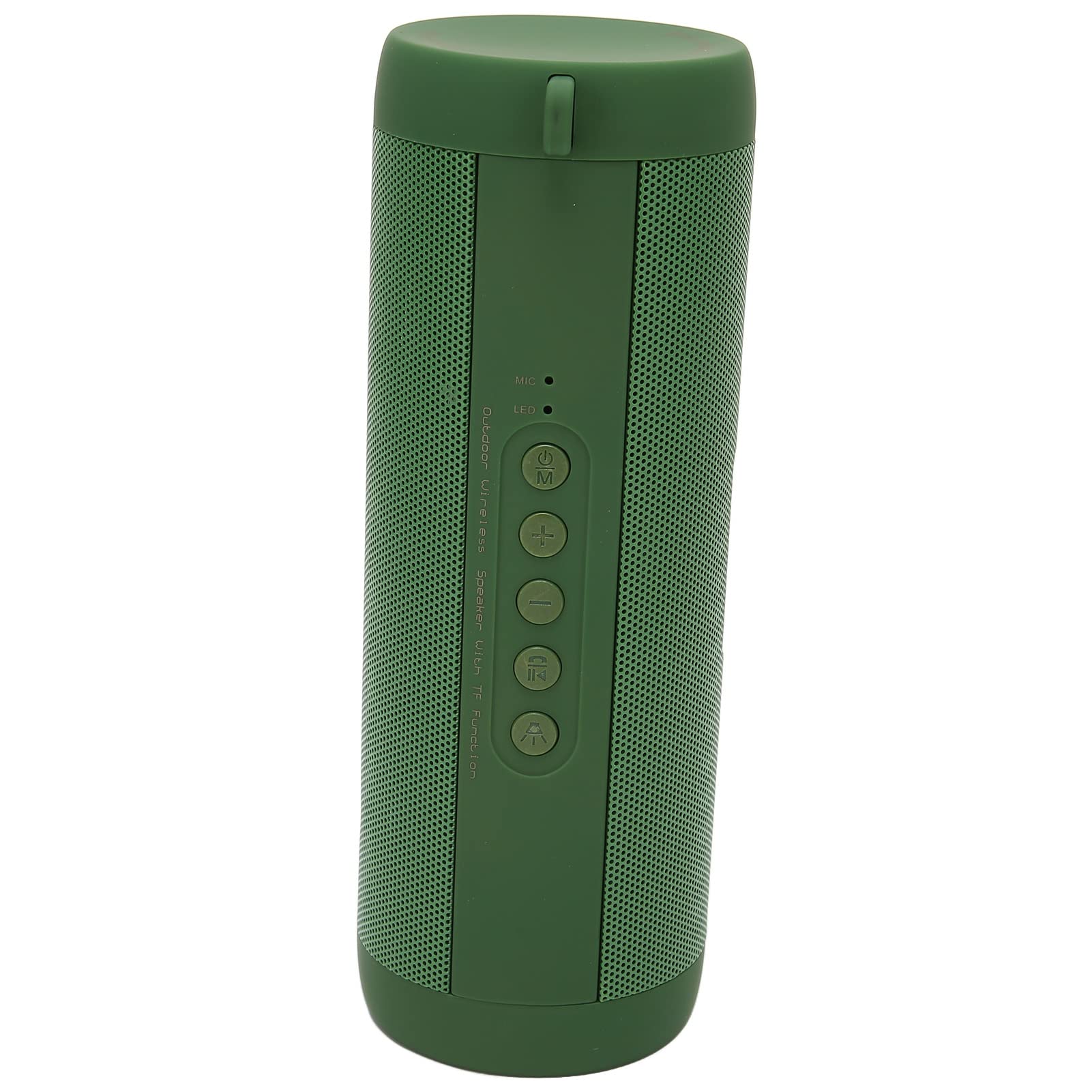 Haut-Parleur Bluetooth Portable, étanche, sans Fil, avec Lampe de Poche, pour Le Camping et Les Activités de Plein Air (Verte)