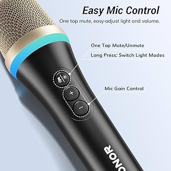 ●Mic-C Vibrant RGB lighting USB/Type C dynamic microphone for PC.