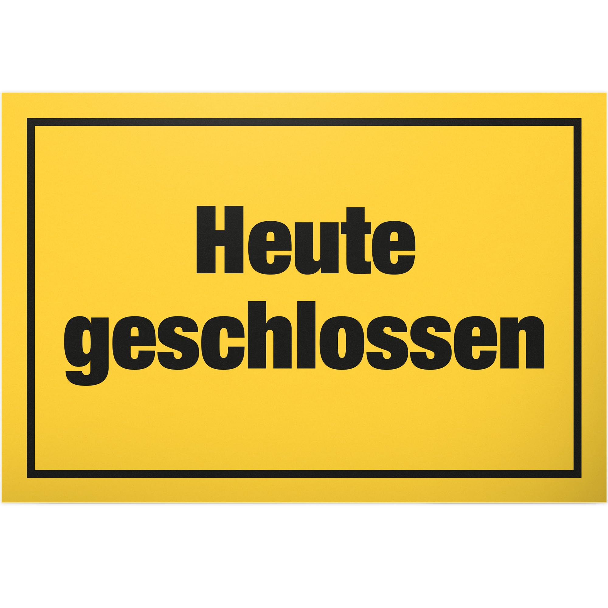 DankeDir! Heute geschlossen - Schild 30 x 20 cm - Geschenk Party Kollegen Freunde Geschenkidee Deko Partydeko - Spruchschild Geburtstagsgeschenk Tür Wanddeko lustiger Spruch Türschild