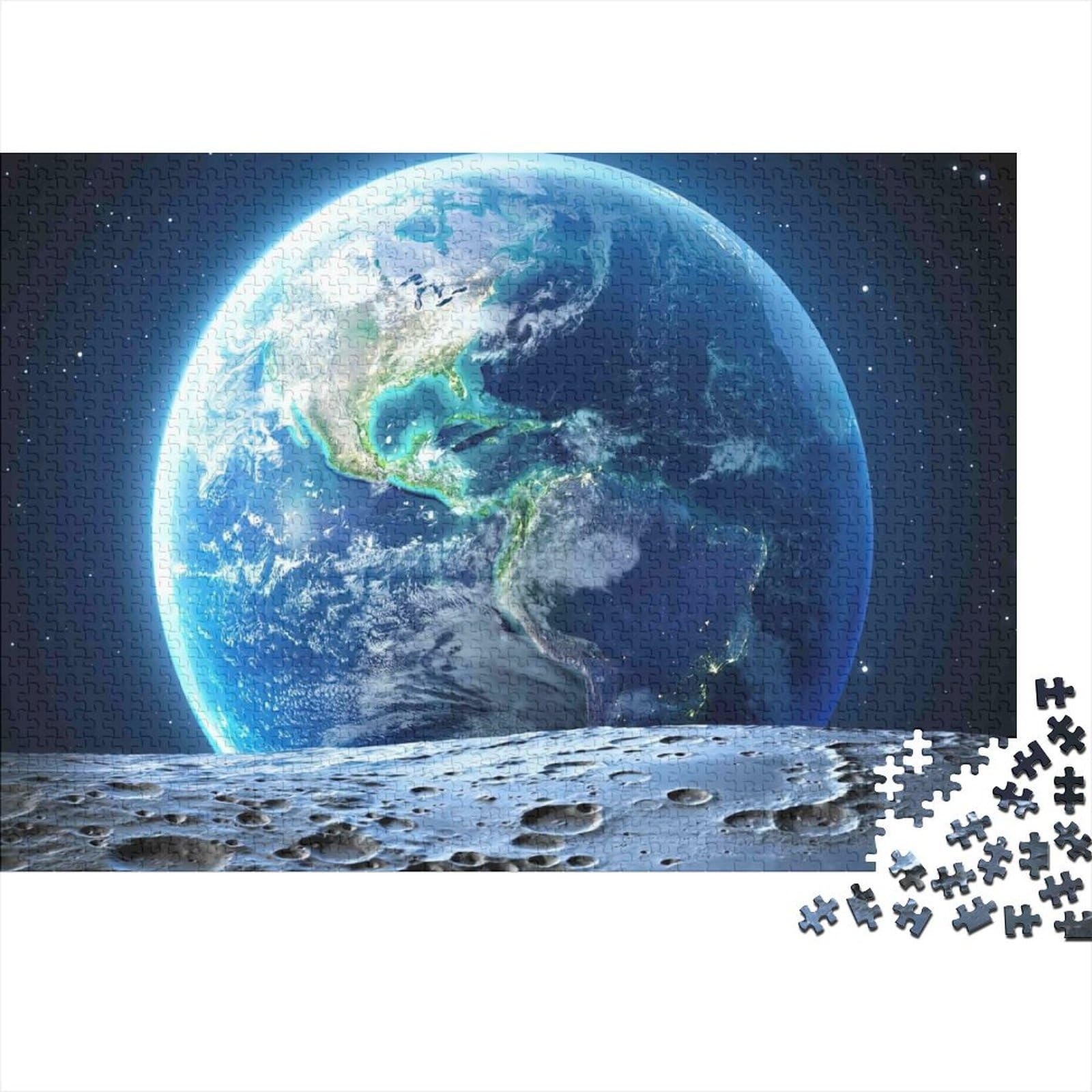 Earth Space Moon 1000pcs Mini Puzzle For Adults Challenging