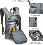 G4Free 10L Hiking Backpack, Waterproof Lightweight Day Bag, Small Folding Outdoor Luggage Bag