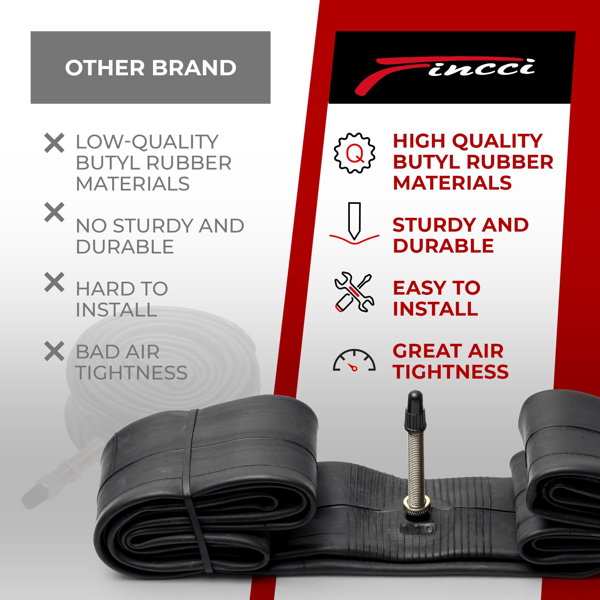 Camera D'aria ChaoYang Bici Gravel City Bike 700 X 38/45 Valvola Presta 48mm - Foto 2