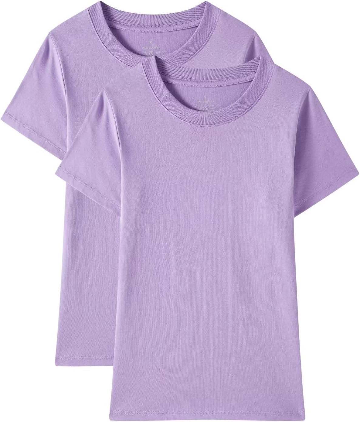 Huata Boys Girls Short Sleeve Tee T-Shirt Crewneck 2 Packs