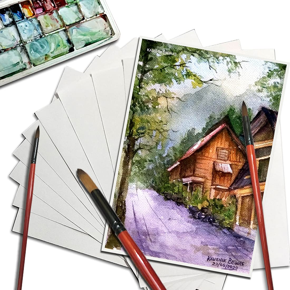 Chitrapat Watercolour Paper - 16 Sheets -3