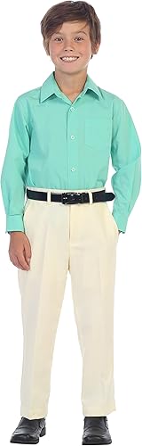 Miniatura 3 de Gioberti - Camisa de vestir manga larga lisa para niño