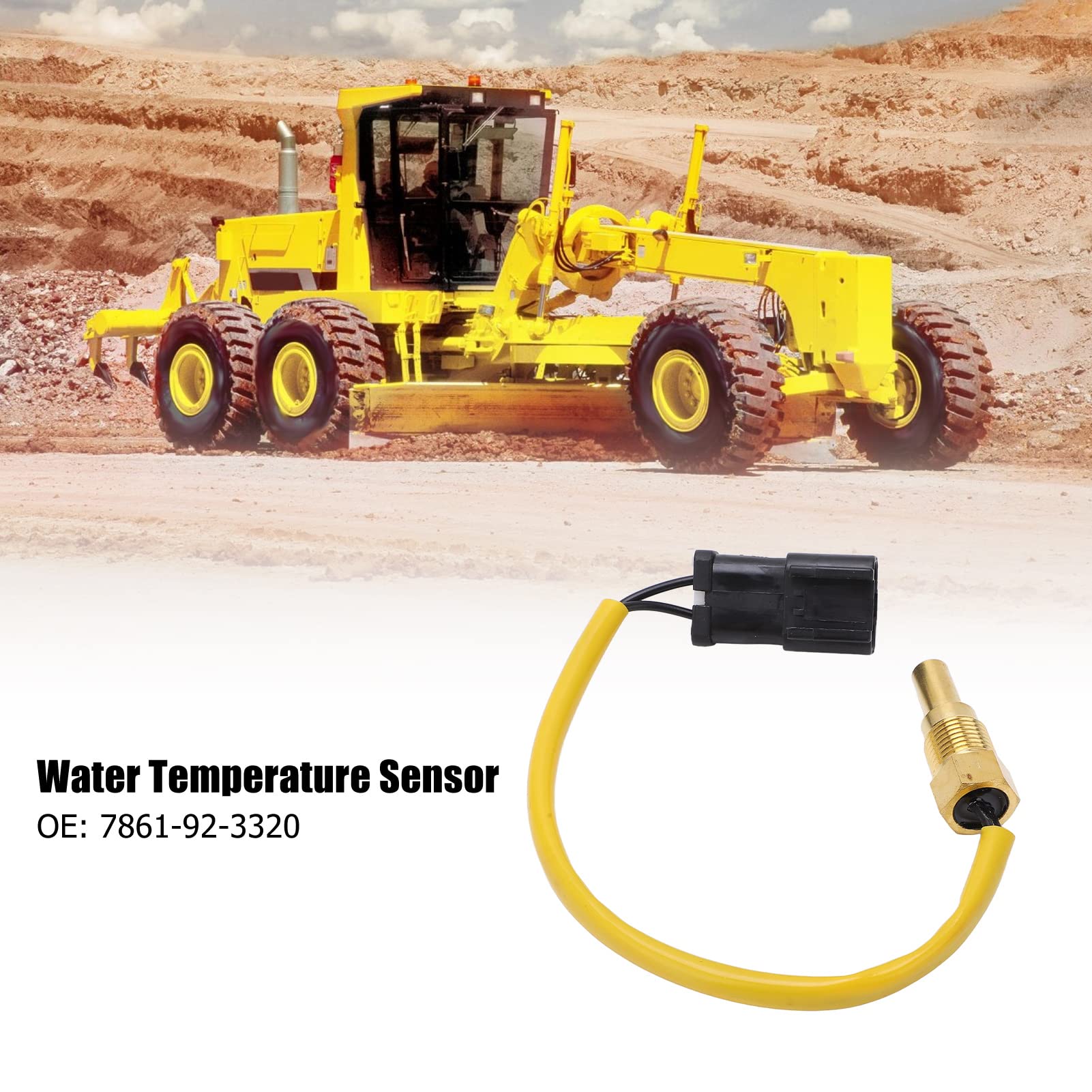 Sensore Temperatura, ABS e rame Sensore Temperatura Acqua Termostato Auto ad alte prestazioni per livellatrice