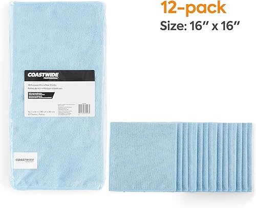 Miniatura 2 de Limpiaparabrisas profesionales de microfibra, azul, 24/cartón (CW45466/BPRVS)