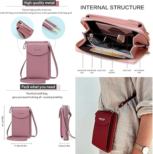 Miniatura 4 de La cartera de mano original de Selena, bolso cruzado de piel sintética para teléfono celular, bolsos de hombro y embragues de cuero cruzado