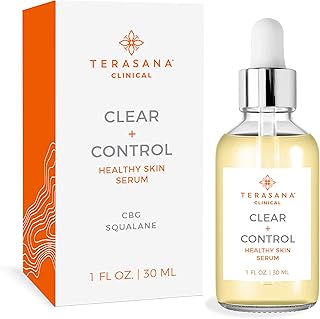 Terasana Clinical Clear + Control Healthy Skin Face Serum | All-Natural, Vegan, Cruelty-Free Spot Treatment for Clear Skin...