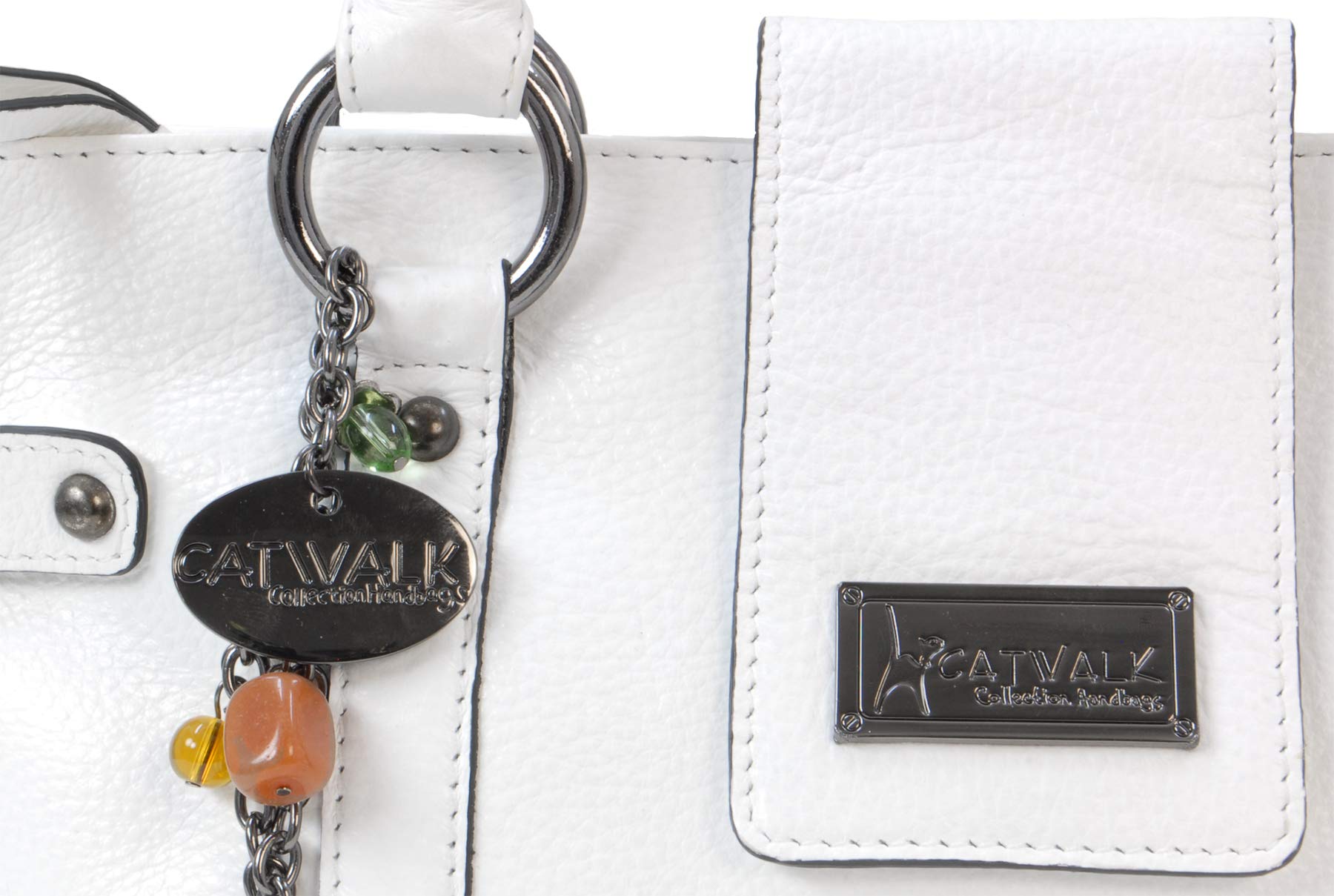 Catwalk Collection Handbags - Bolso de cuero para mujer