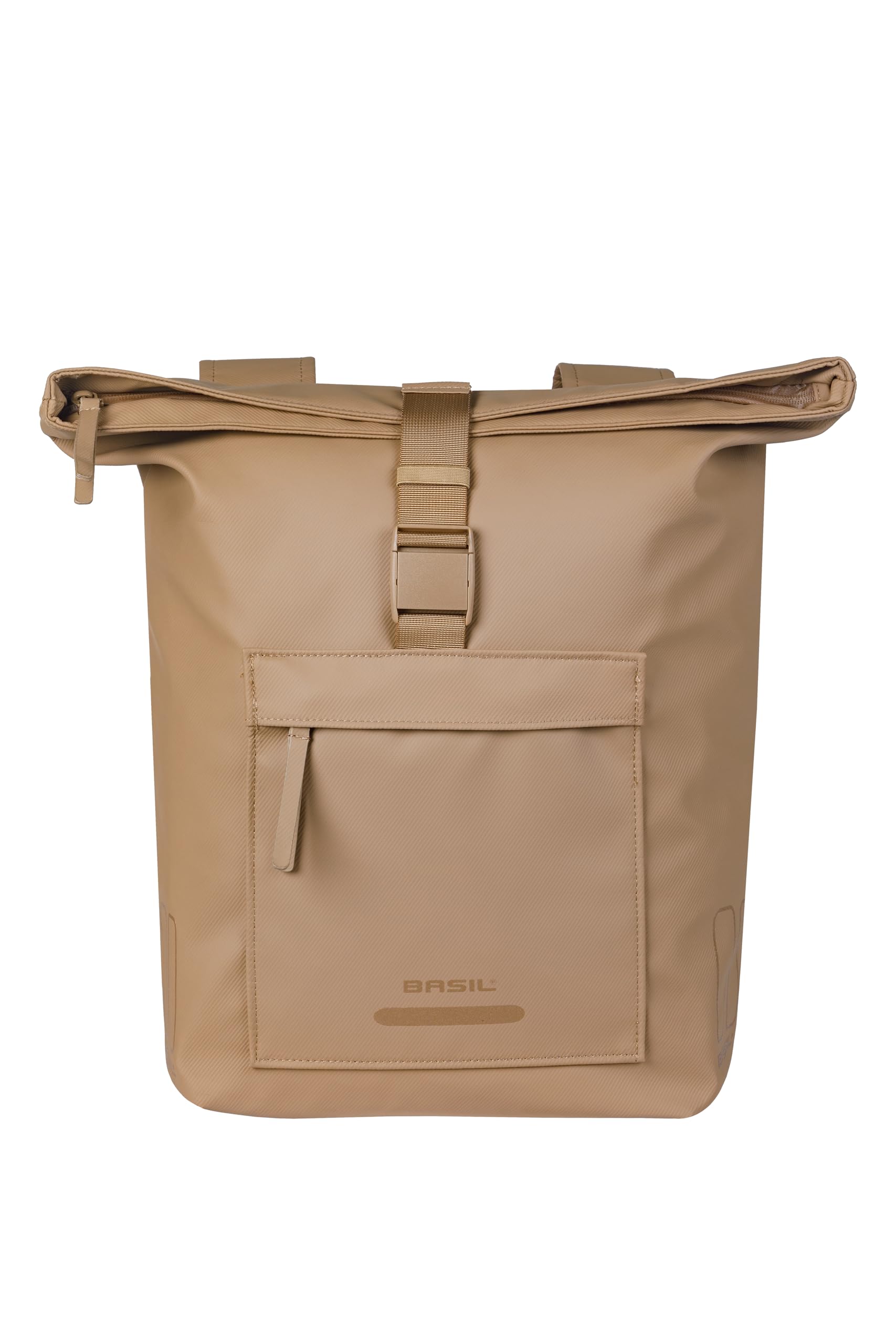 Basil Brooklyn Double Sacoche de vélo - Étanche - 41 l - Imperméable - Réfléchissant - en matériau recyclé - Sable