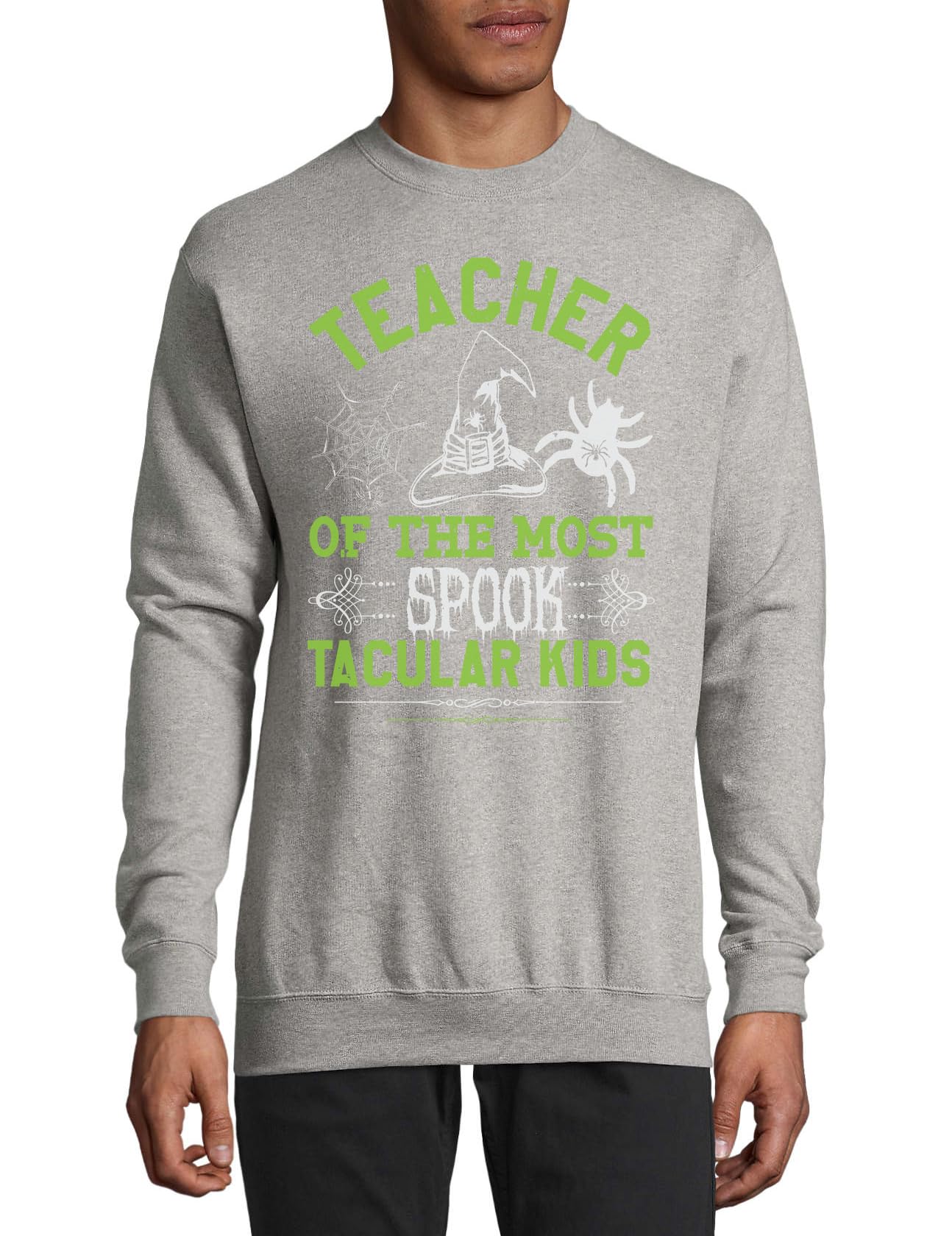 Teacher Of The Most Spook Takcular Dziecięcy Bawełniany Sweter Bluza Sweter Sweter Szary